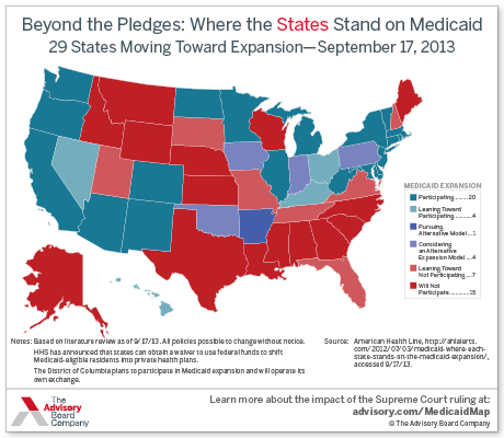Medicaid map